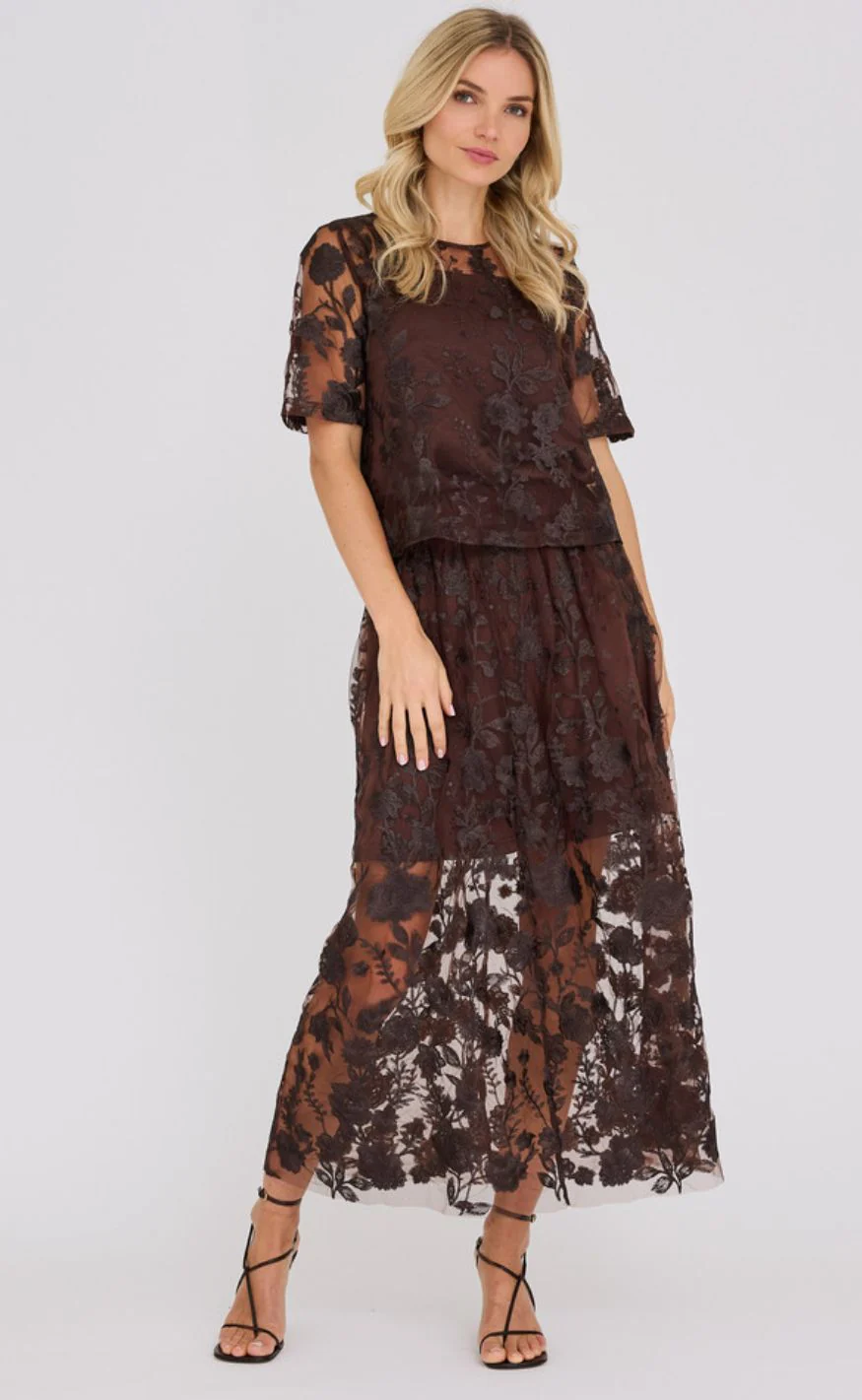 A-View Bluse - Fuchsia - Dark Brown - Image 2