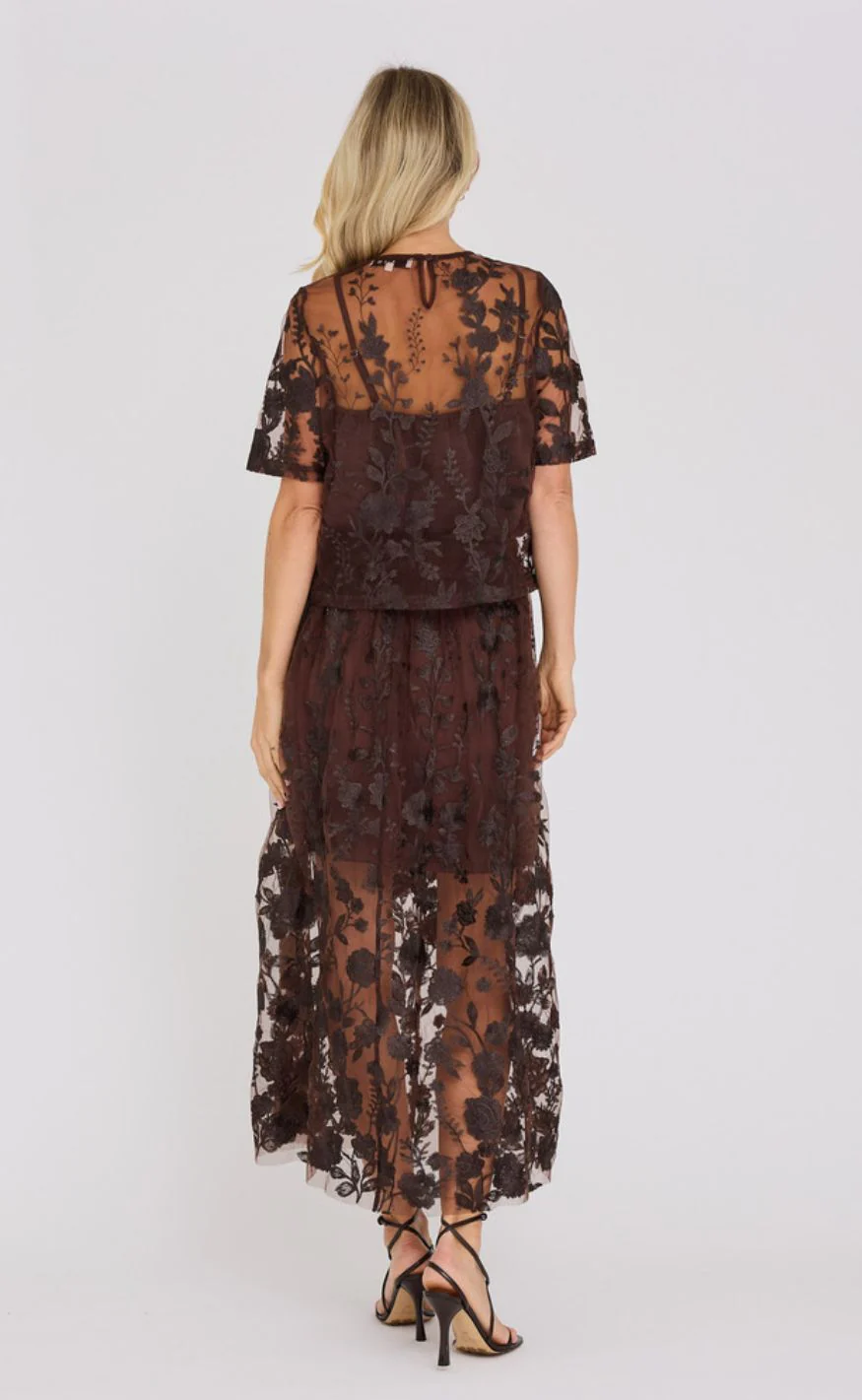 A-View Bluse - Fuchsia - Dark Brown - Image 3