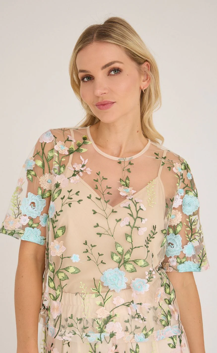 A-View Bluse - Fuschia - Rose/Blue - Image 6