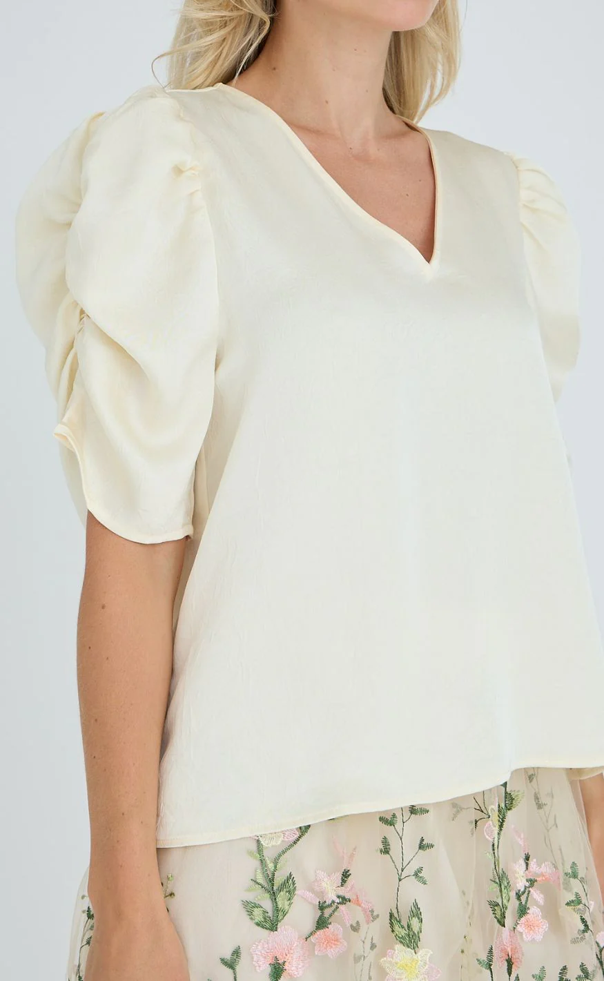 A-View Bluse - Sindrella - Pale Yellow - Image 2