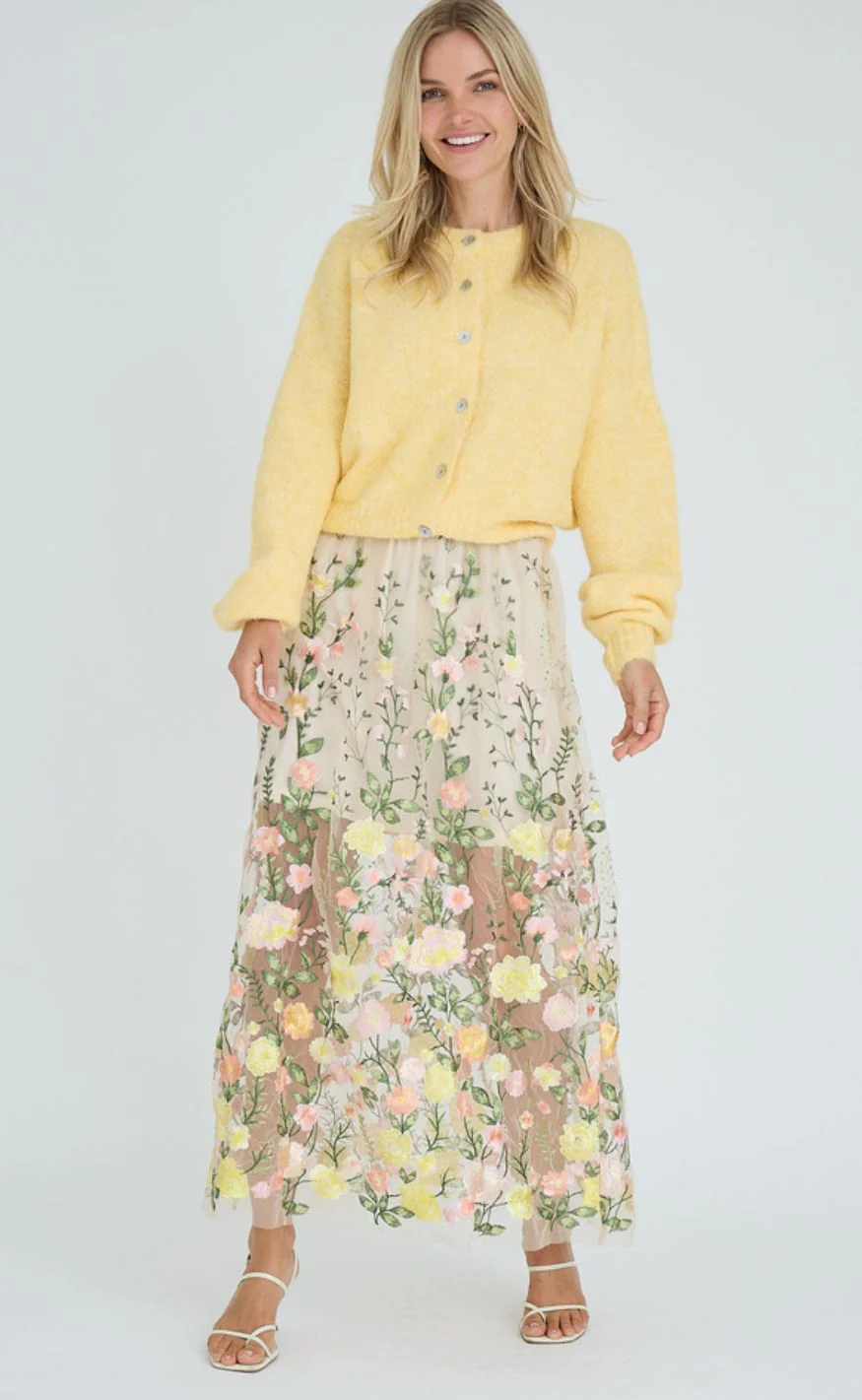 A-View Cardigan - Soft - Pale Yellow - Image 4