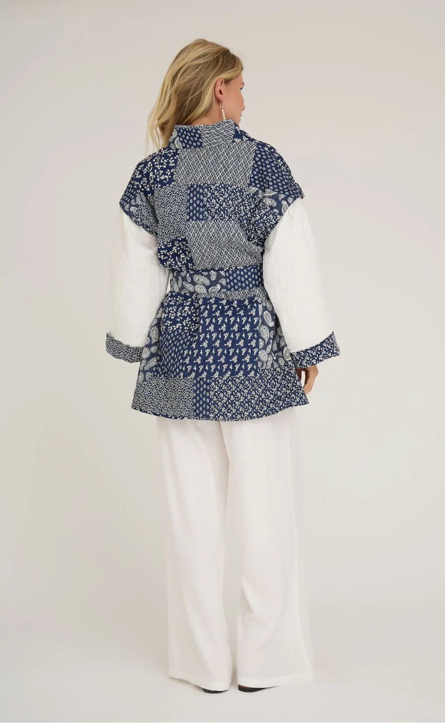 A-View Jakke - Katie patch - 687 Navy/white - Image 8