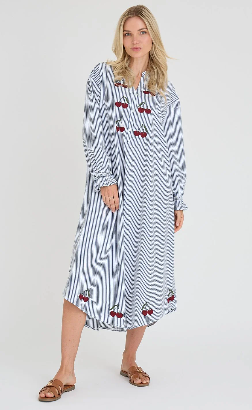 A-View Kjole - Alize - Blue/White Stribe - Image 2