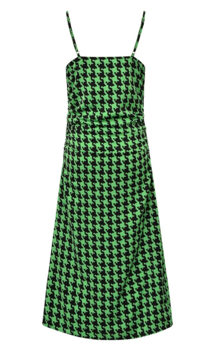 A-View Kjole - Simone - Black/Green - Image 4