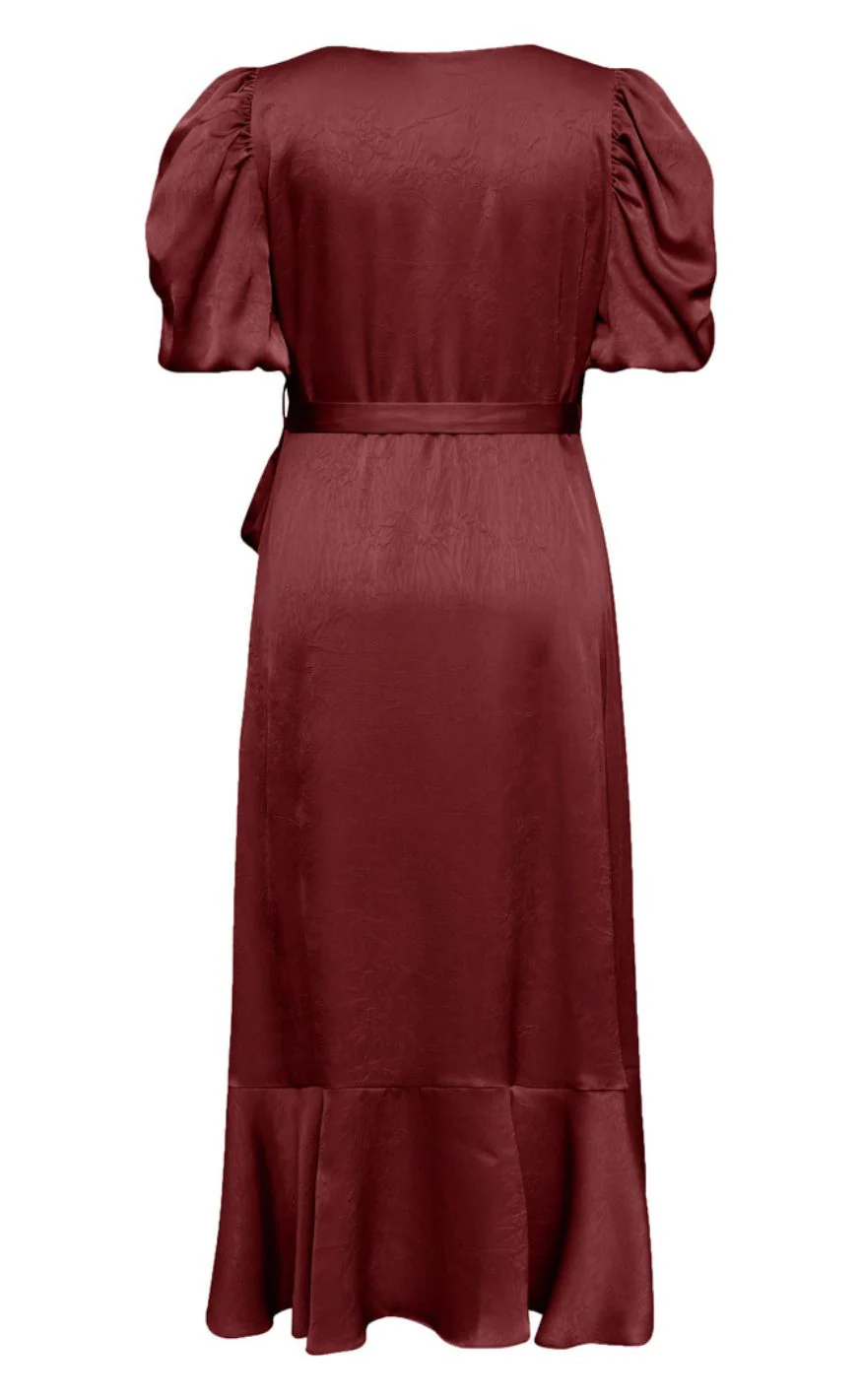A-View Kjole - Sinda - Deep Burgundy - Image 4