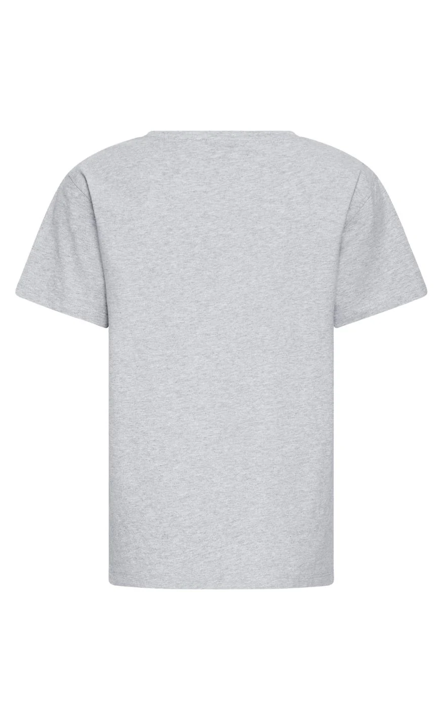BALL Original T-shirt - Simona - Medium Gray Melange - Image 3