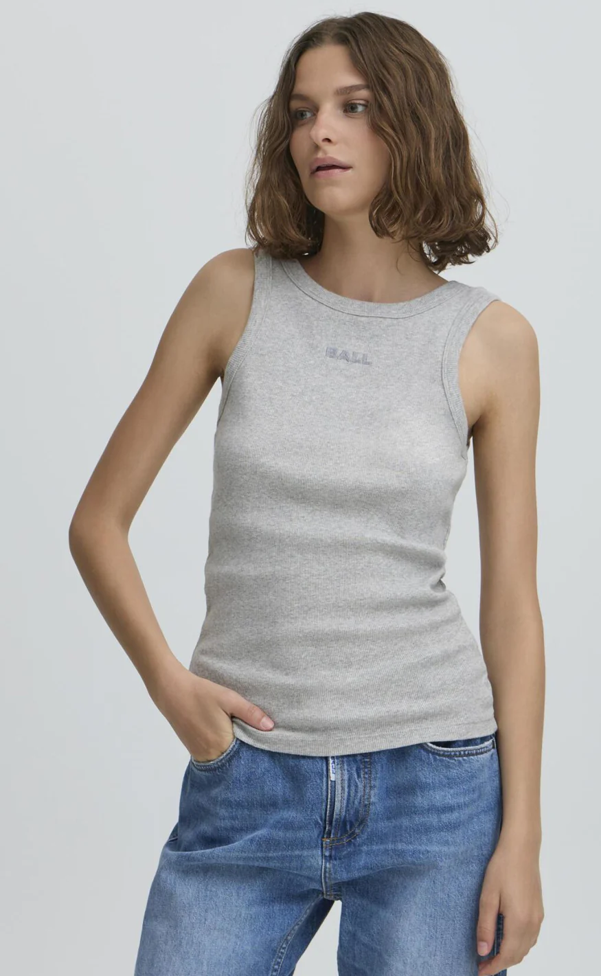 BALL Original Top - Tobelli DN - Medium Grey Melange - Image 6