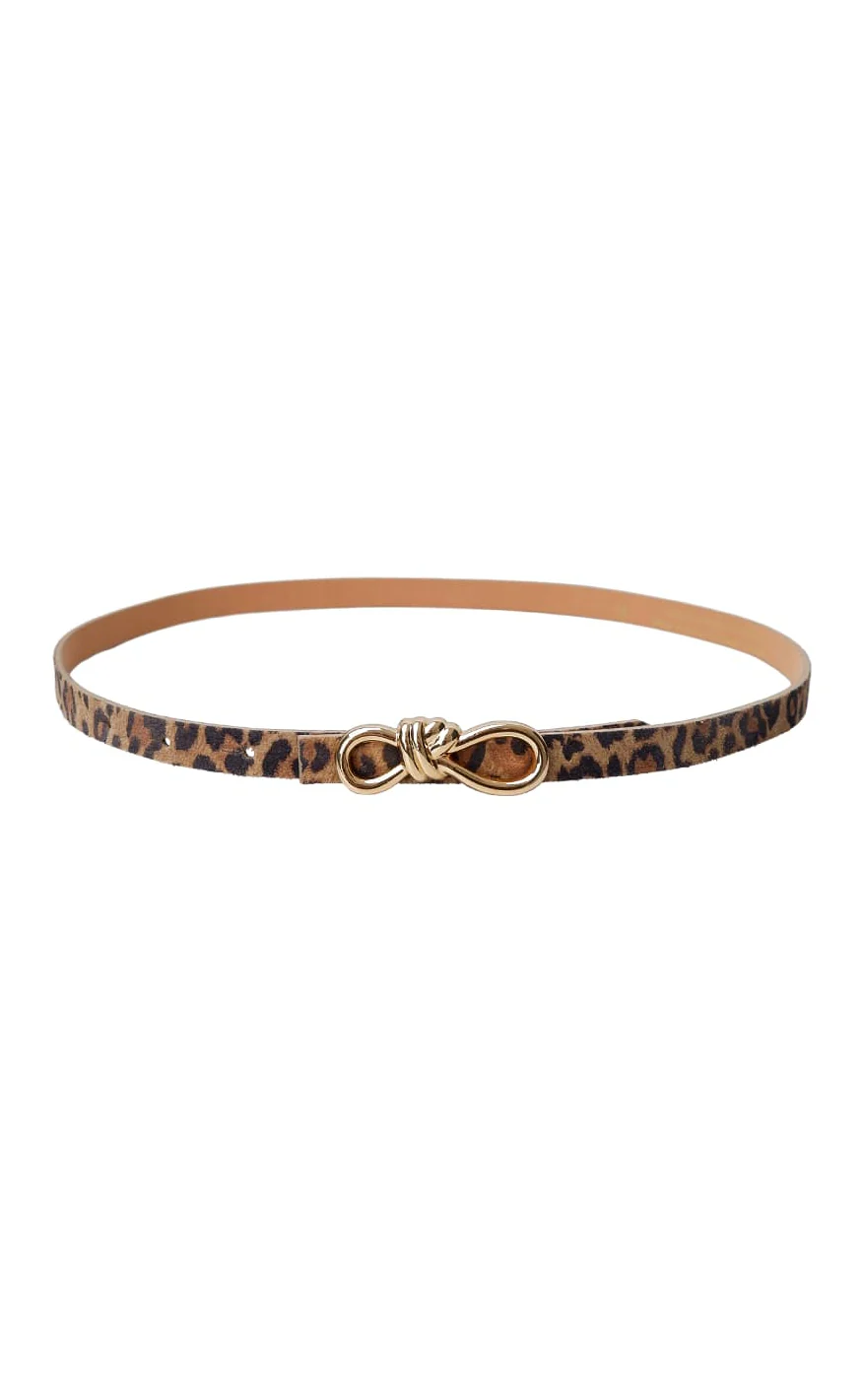 Black Colour Bælte - Sophy - Natural Leo