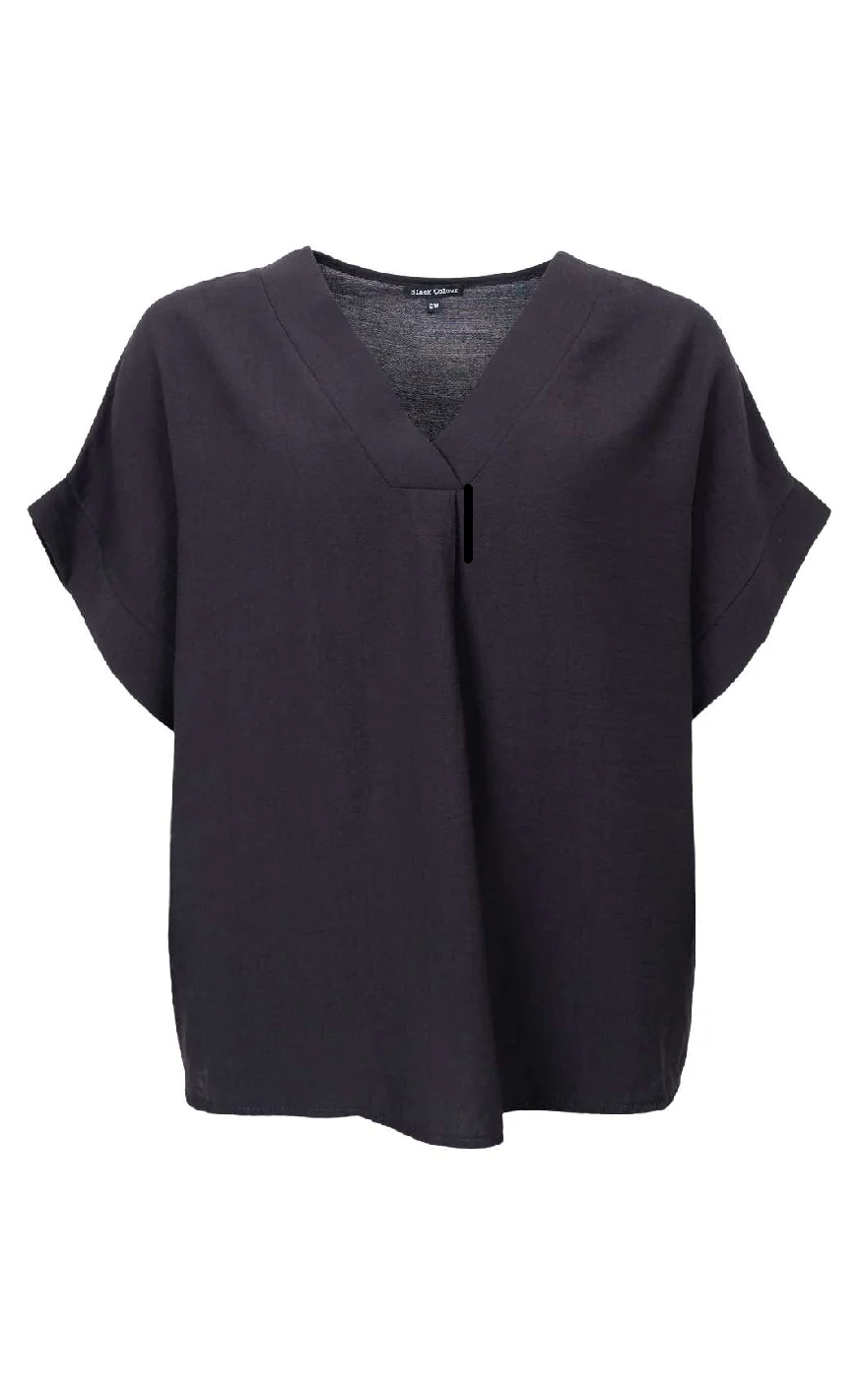 Black Colour Bluse - Samos - Black - Image 2