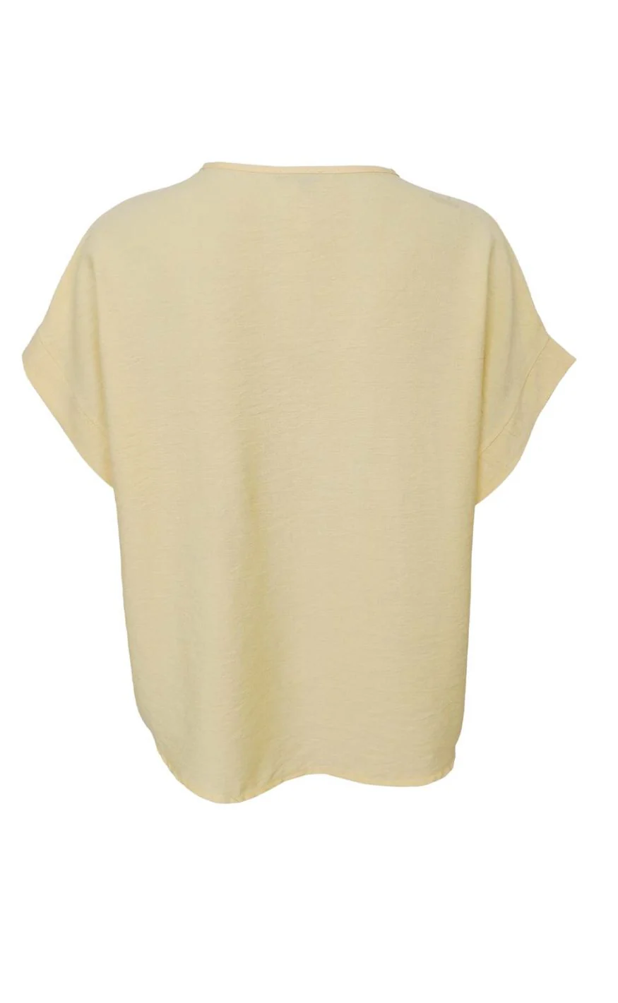 Black Colour Bluse - Samos - Lt. Yellow - Image 4
