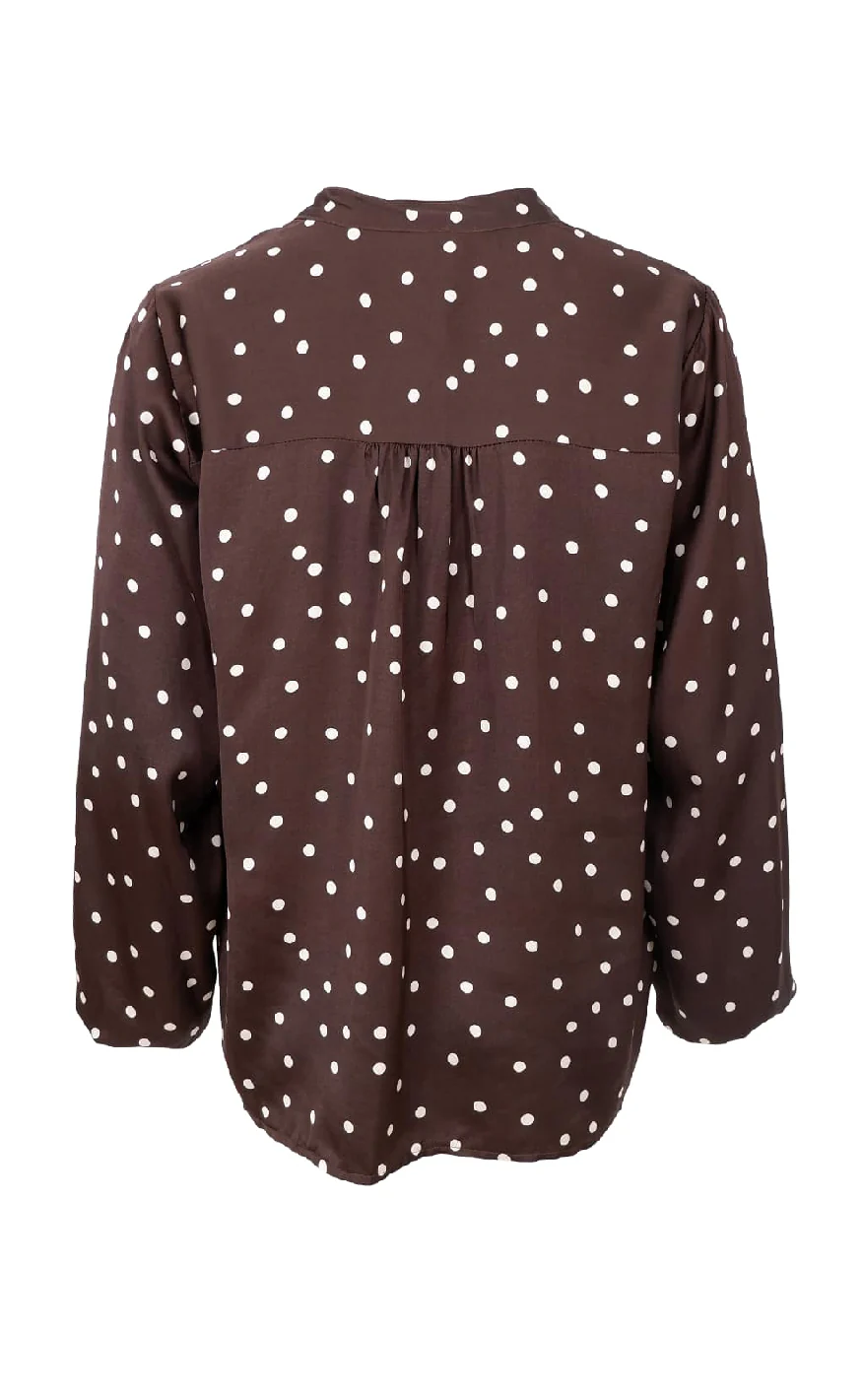 Black Colour Bluse - Valery - Coffee - Image 2