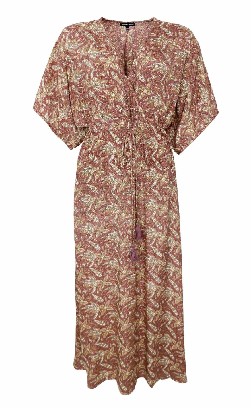 Black Colour Kjole - Luna Long V-neck - Glory Rose - Image 2