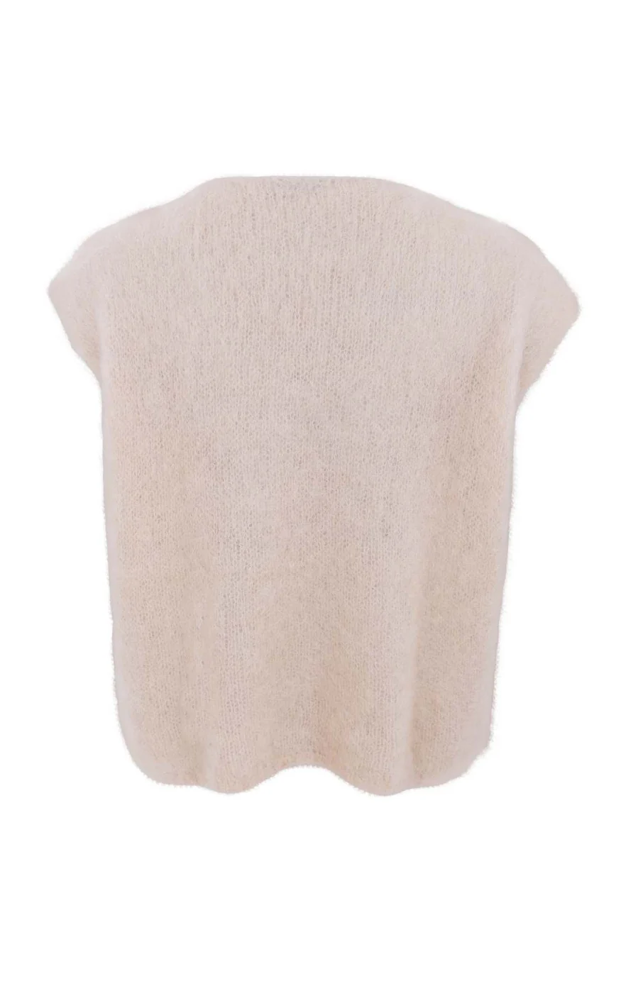 Black Colour Vest - Bjoerk - Latte - Image 3