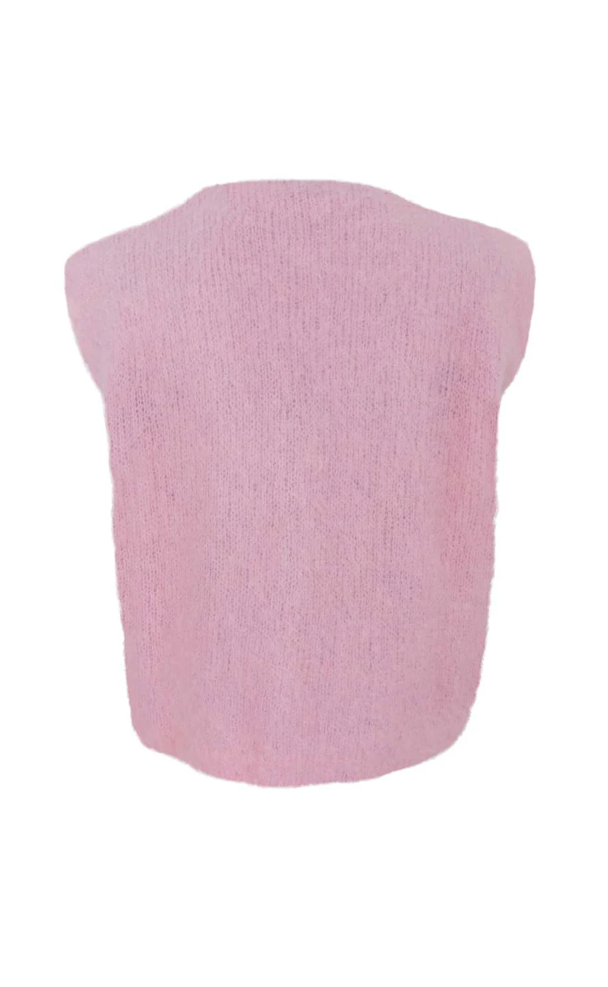 Black Colour Vest - Bjoerk - Rose - Image 4