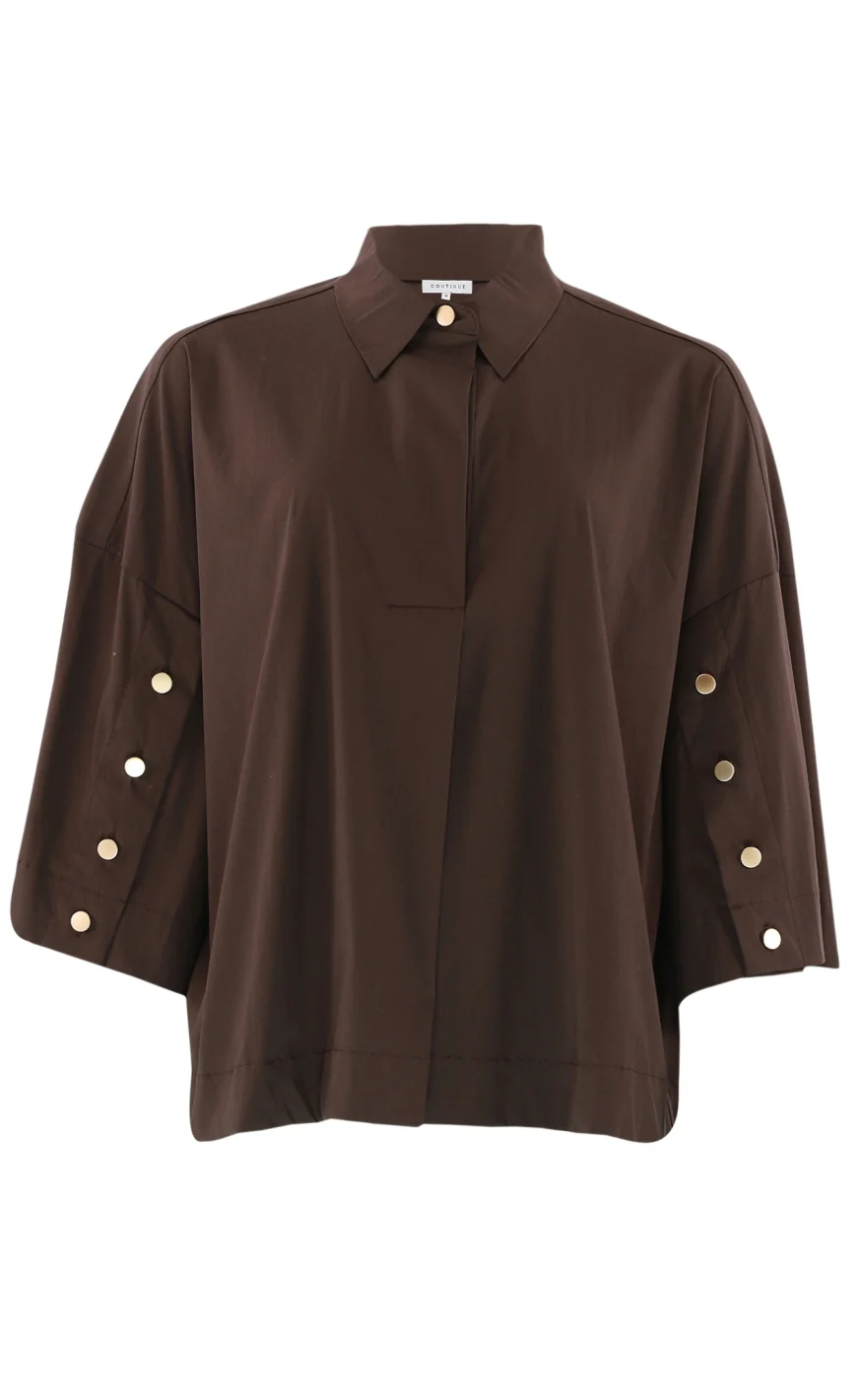 Continue Skjorte - Klara - Brown