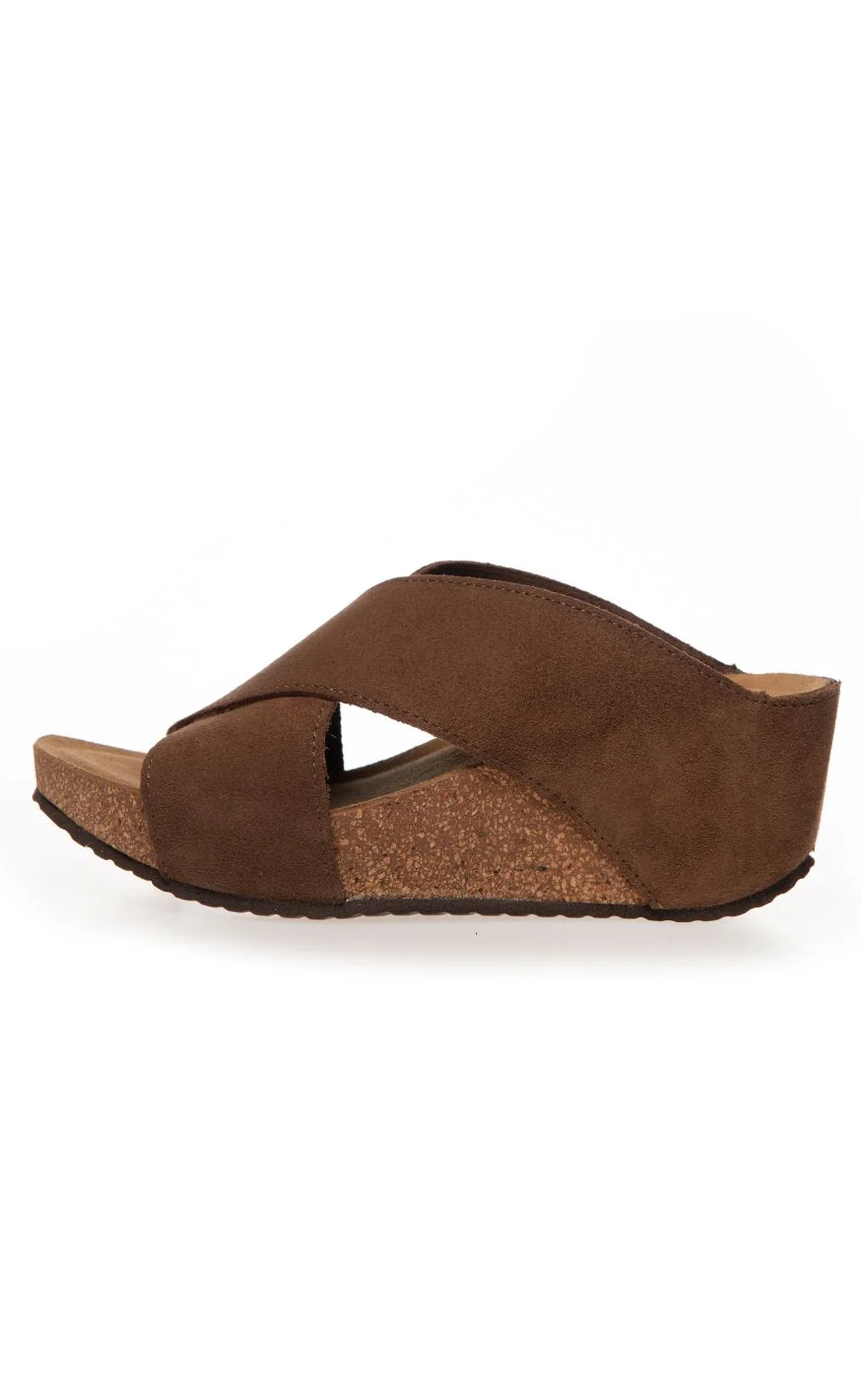 Copehagen Shoes Sandaler - Frances 23 Suede - Dark Brown - Image 2