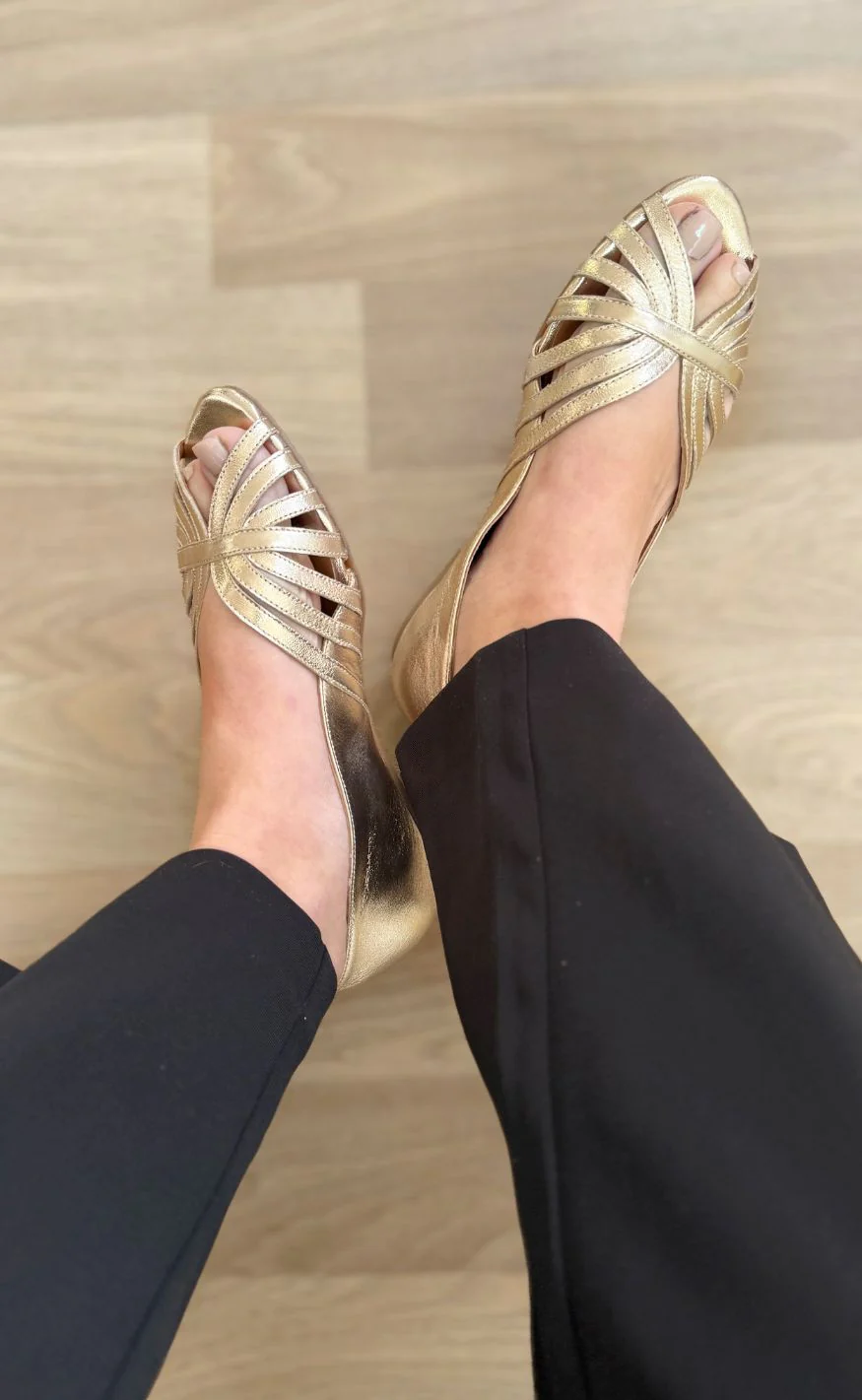 Copenhagen Shoes Ballerinaer - Passionate - Gold - Image 10