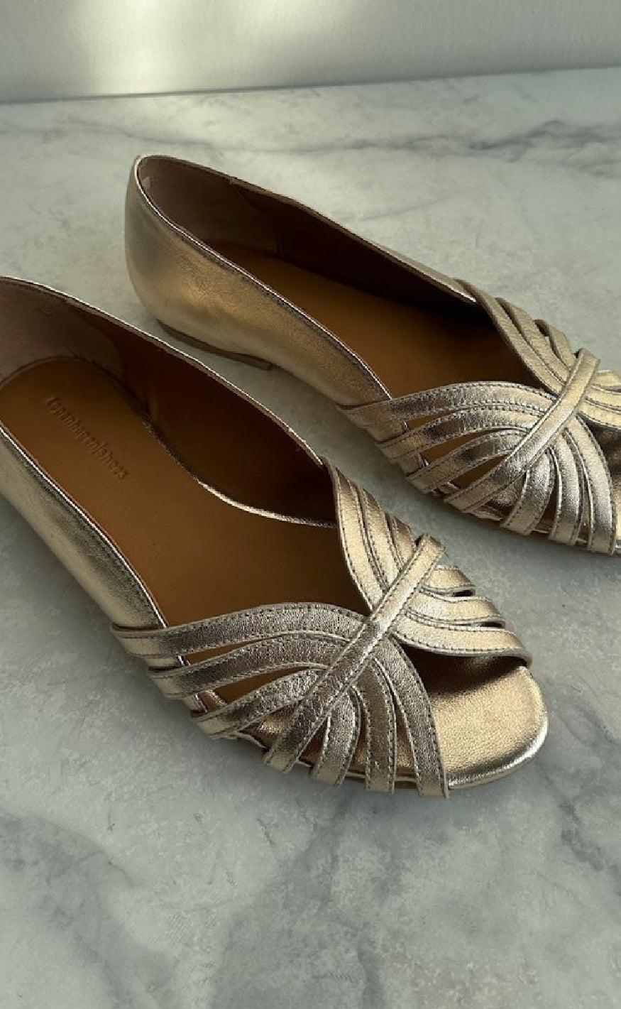 Copenhagen Shoes Ballerinaer - Passionate - Gold - Image 4