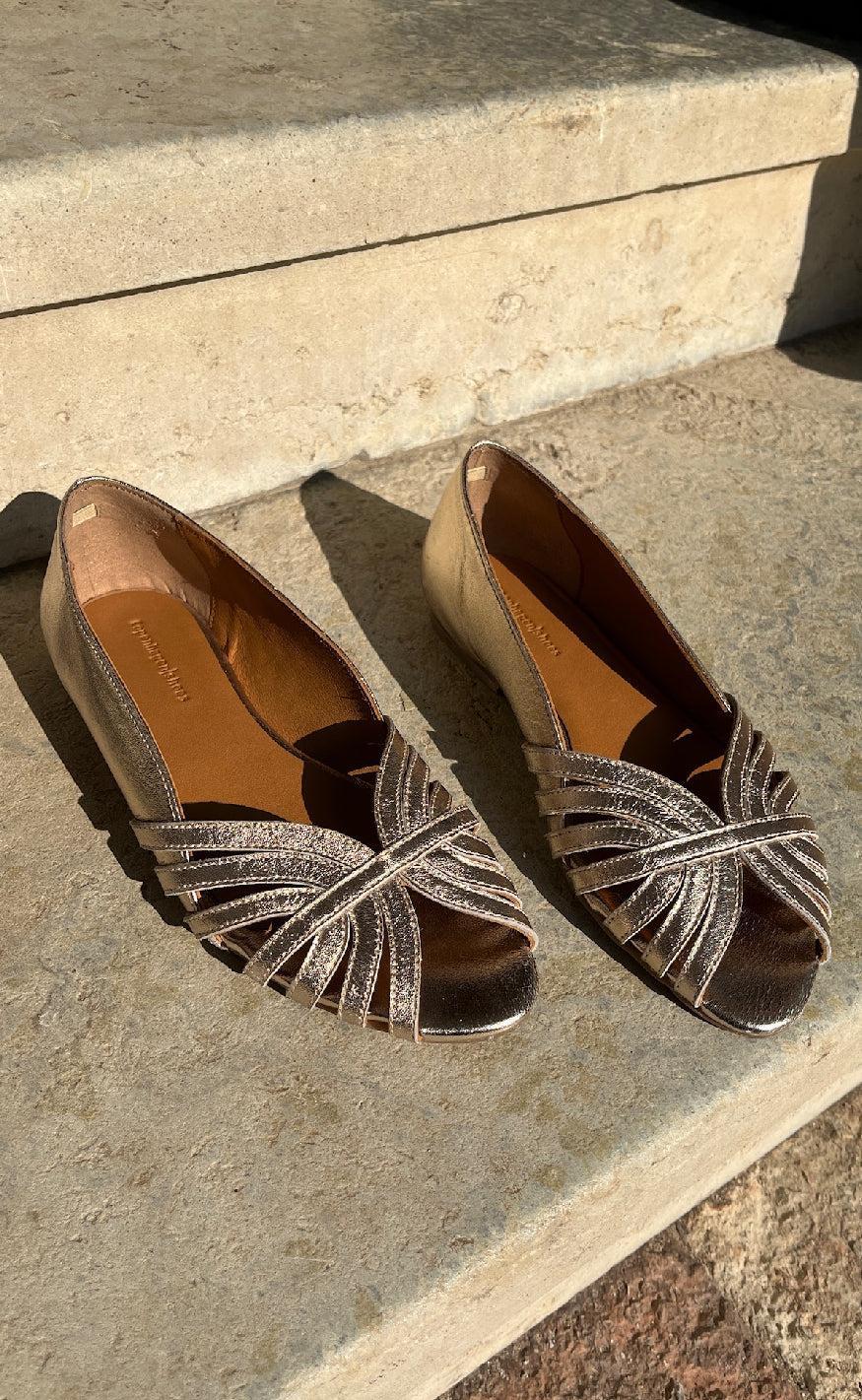Copenhagen Shoes Ballerinaer - Passionate - Gold - Image 9