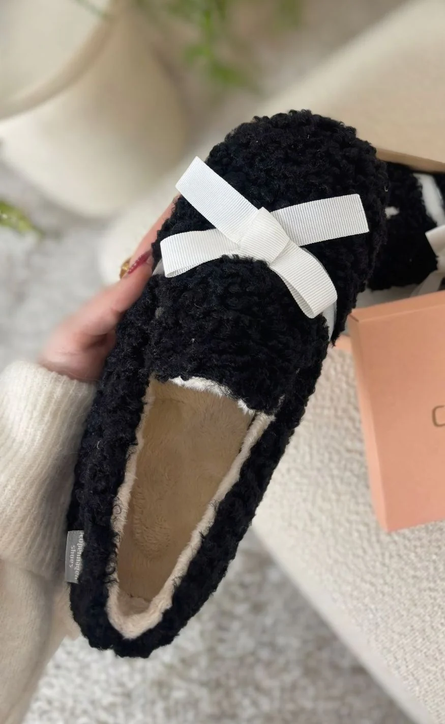 Copenhagen Shoes Hjemmesko - My Fair Lady - Black Off W. Laze - Image 3