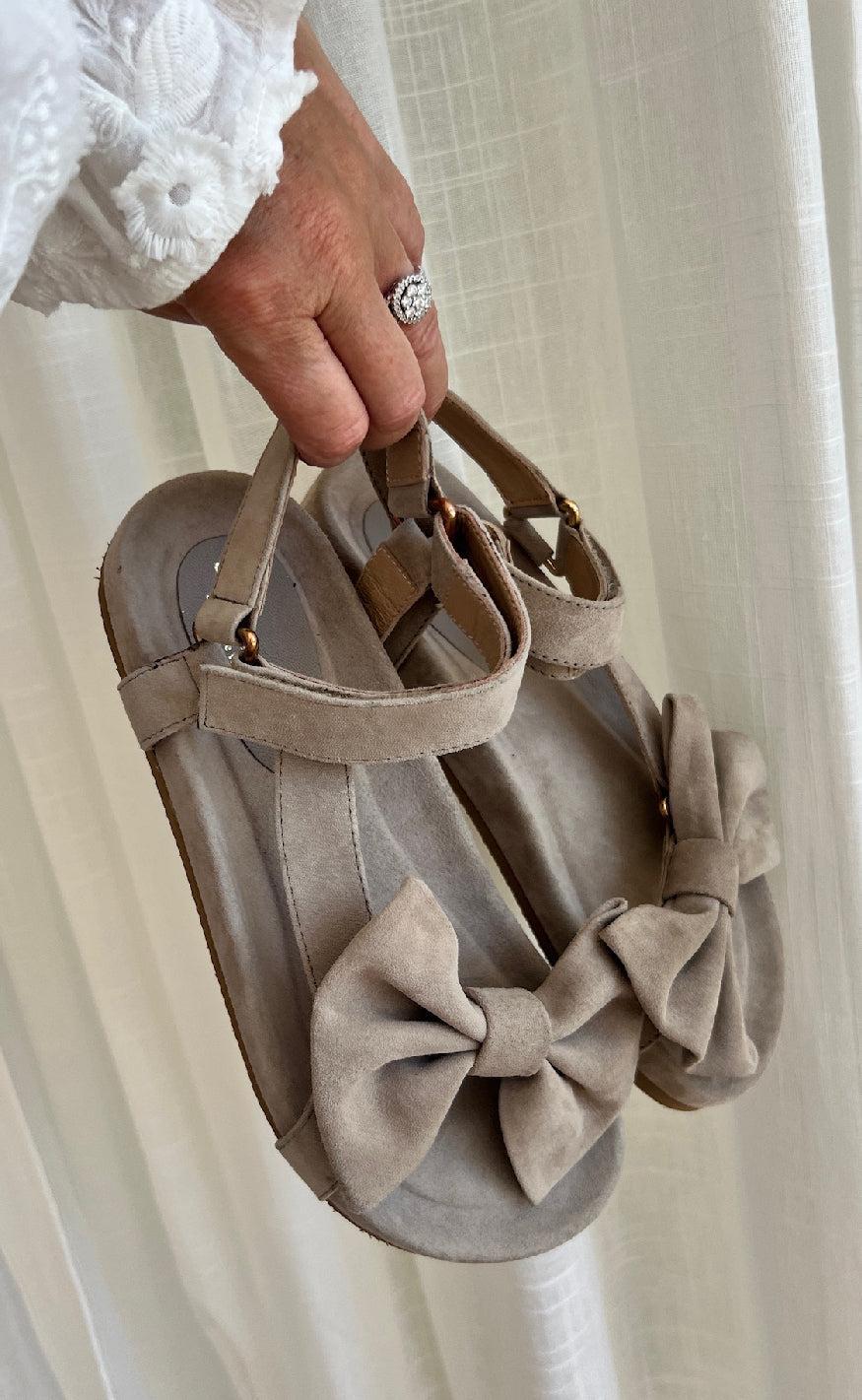 Copenhagen Shoes Sandaler By Josefine Valentin - Sky And Diamonds Suede - Beige - Image 3