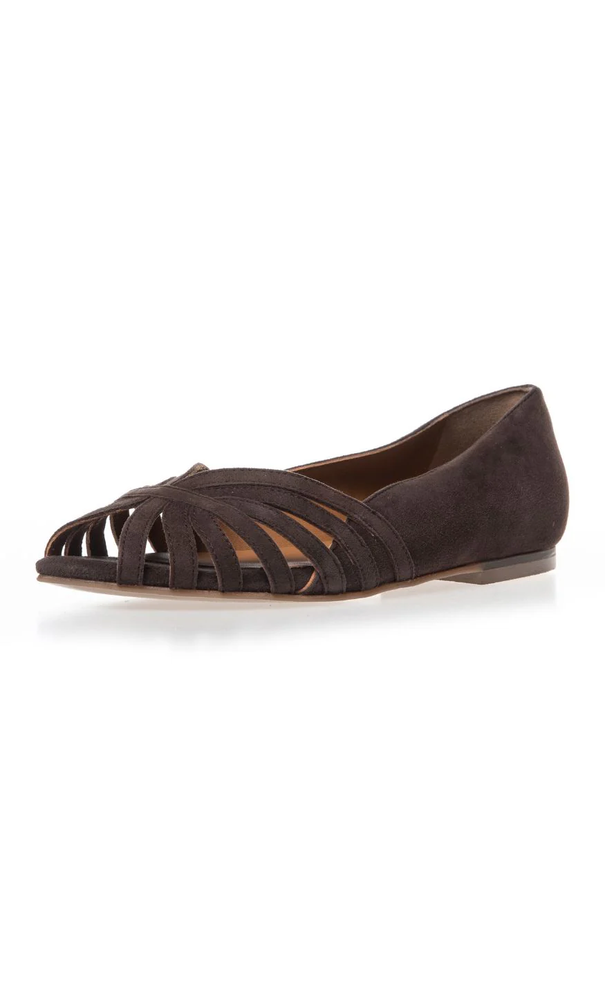 Copenhagen Shoes Ballerinaer - Passionate Suede - Dark Brown - Image 3
