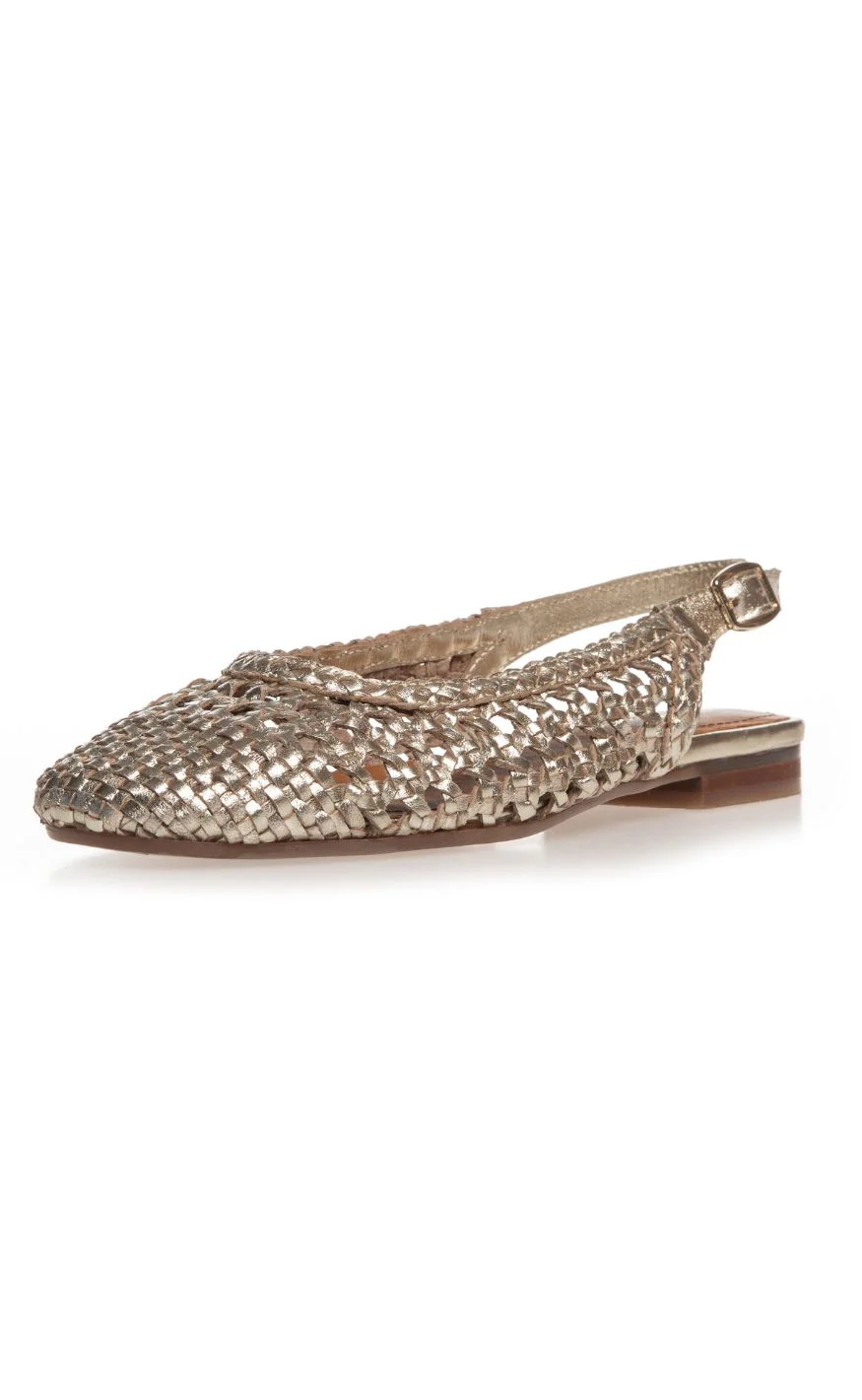 Copenhagen Shoes Ballerinaer - Valerie - Gold - Image 3