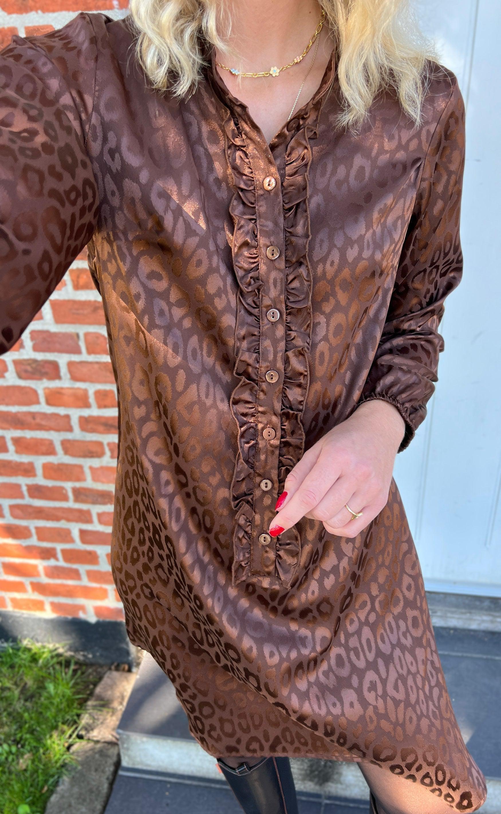 Say INA Copenhagen Kjole - Florina - Chocolate Leopard - Image 8