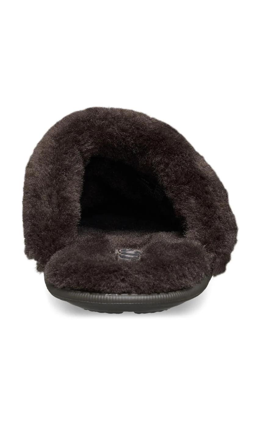 Crocs Træsko - Classic Fuzz Scuff - Dark Cocoa - Image 5