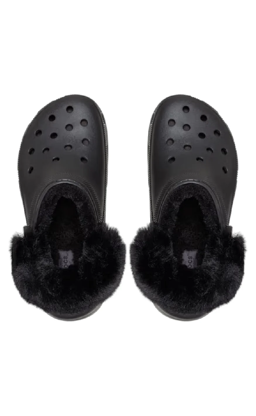 Crocs Træsko - Classic Platform Fuzz Lined - Black - Image 4