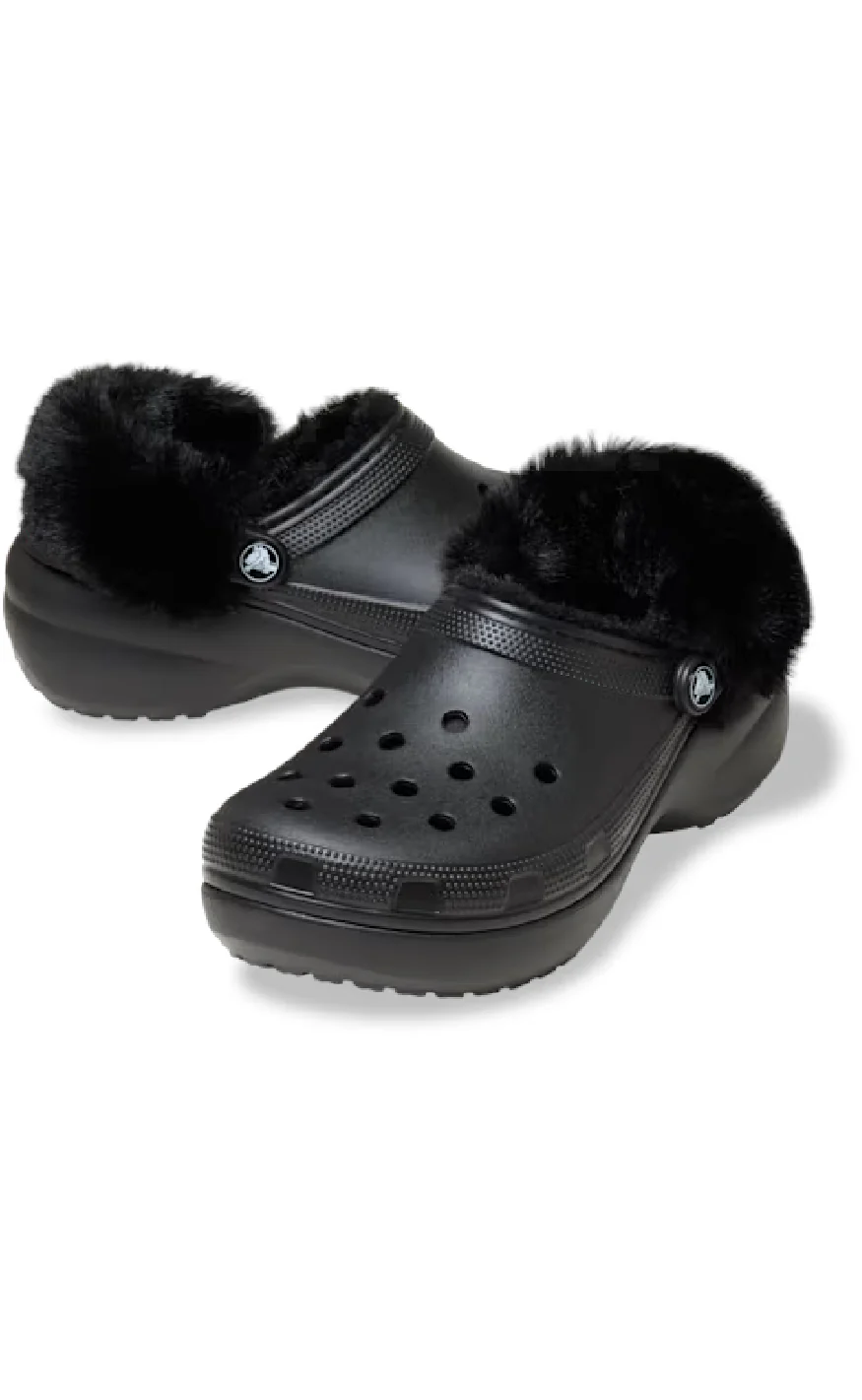 Crocs Træsko - Classic Platform Fuzz Lined - Black - Image 5