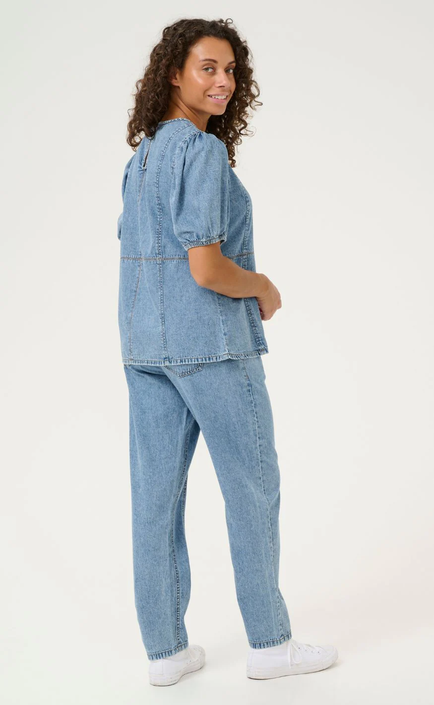 Culture Bluse - Adele Arpa - Blue Stone Wash - Image 14
