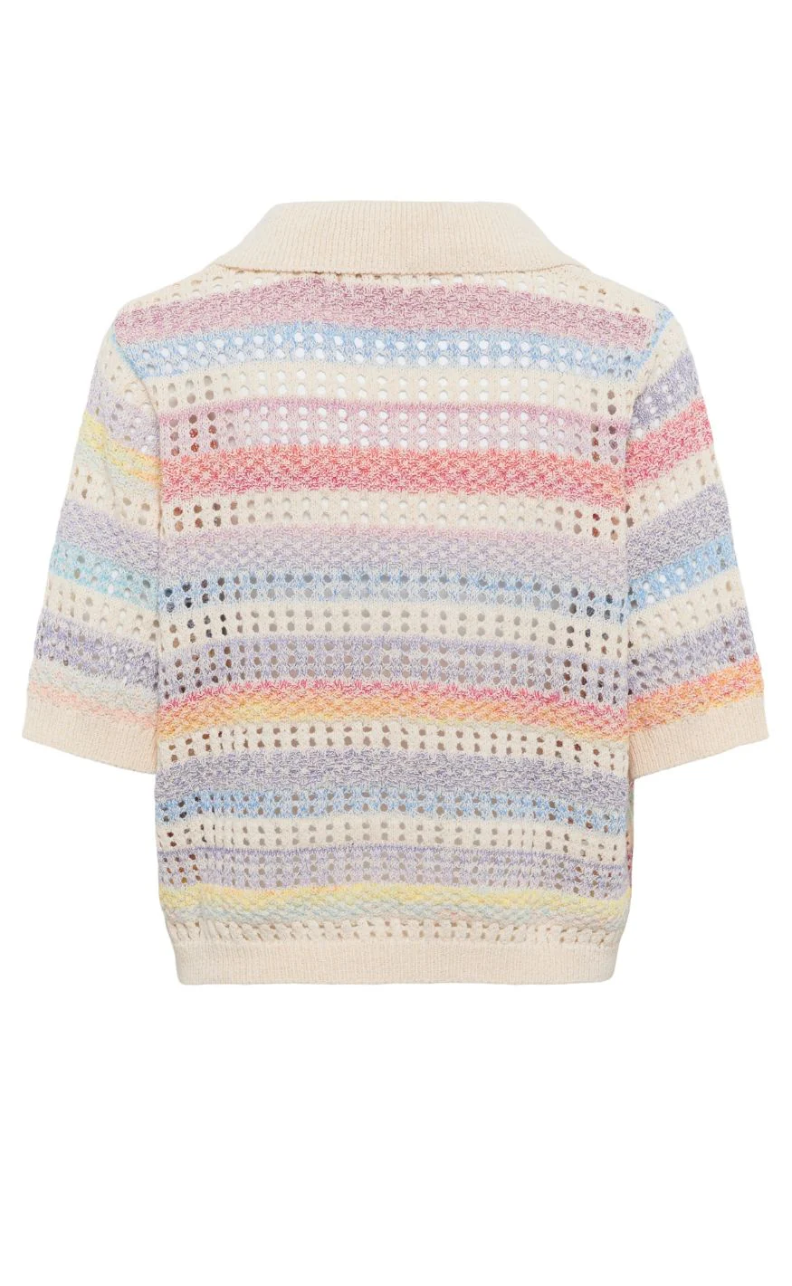 Culture Bluse - Juana Polo - Multi Stripe - Image 3