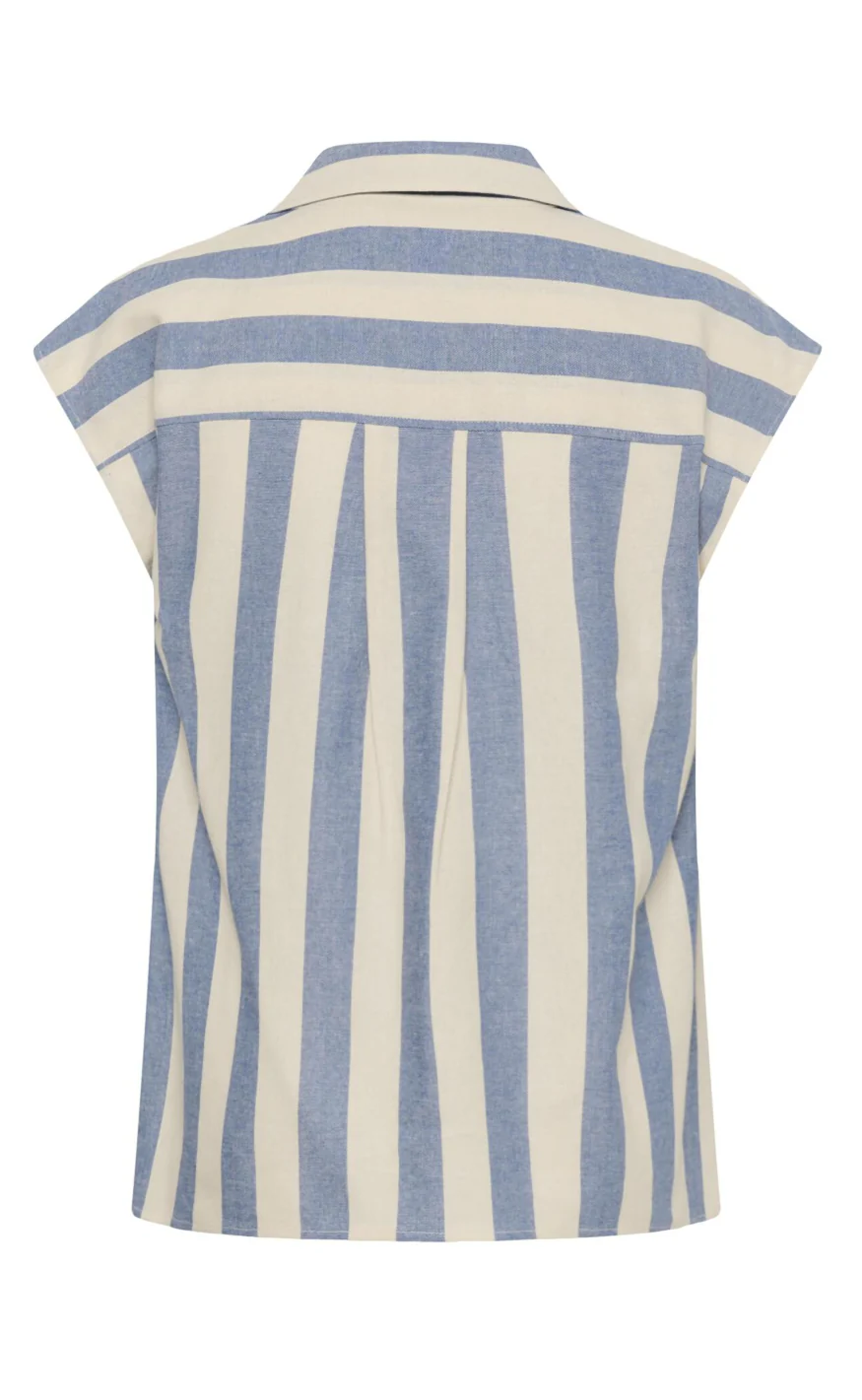 Culture Top - Kapina - Whitecap/Blue Stripe - Image 4