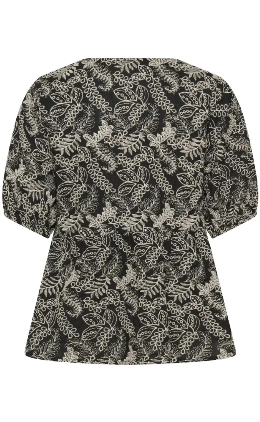Culture Bluse - Taylar - Black/Whitecap - Image 4