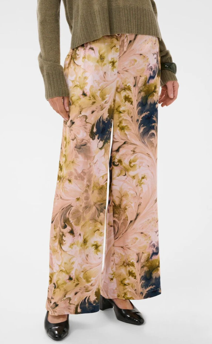 Culture Bukser - Andora Berna - Blue/Green Swirl