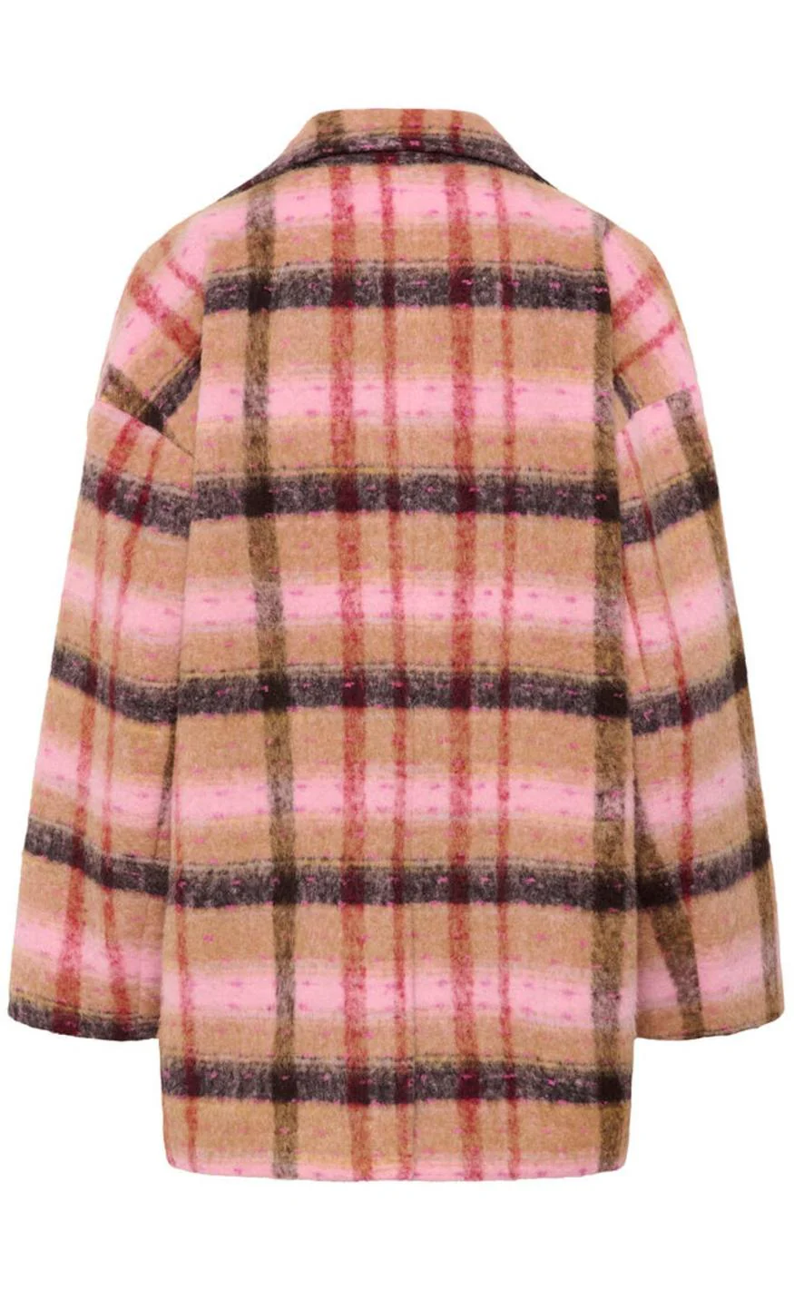 Culture Frakke - Shila - Brown/Red Check - Image 10