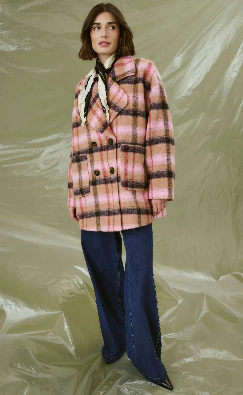 Culture Frakke - Shila - Brown/Red Check - Image 2