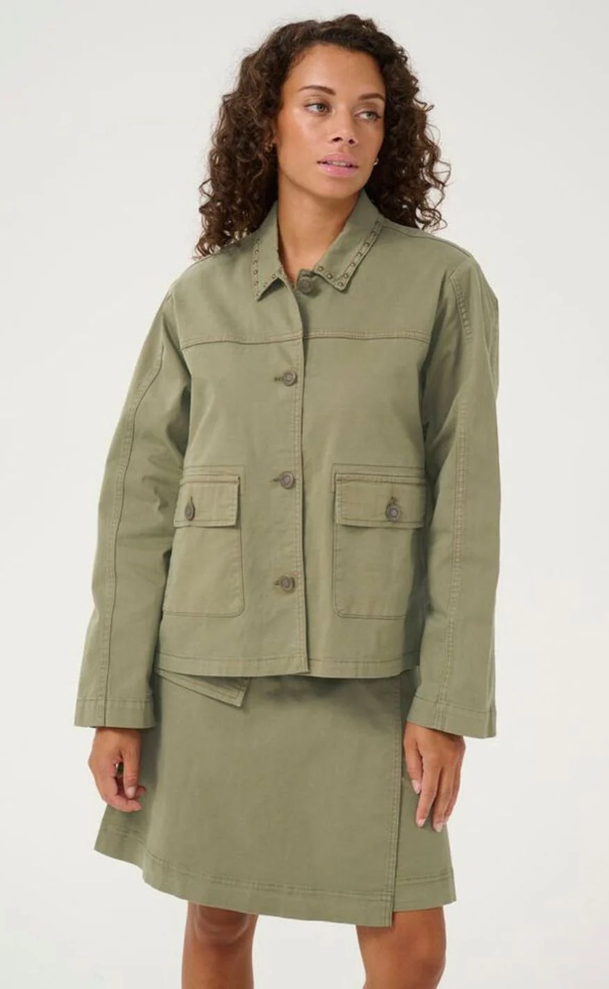 Culture Jakke - Ally Brita - Burnt Olive - Image 11