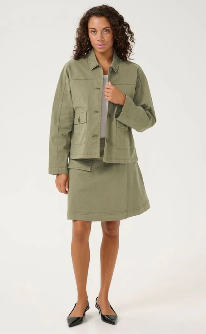 Culture Jakke - Ally Brita - Burnt Olive - Image 14