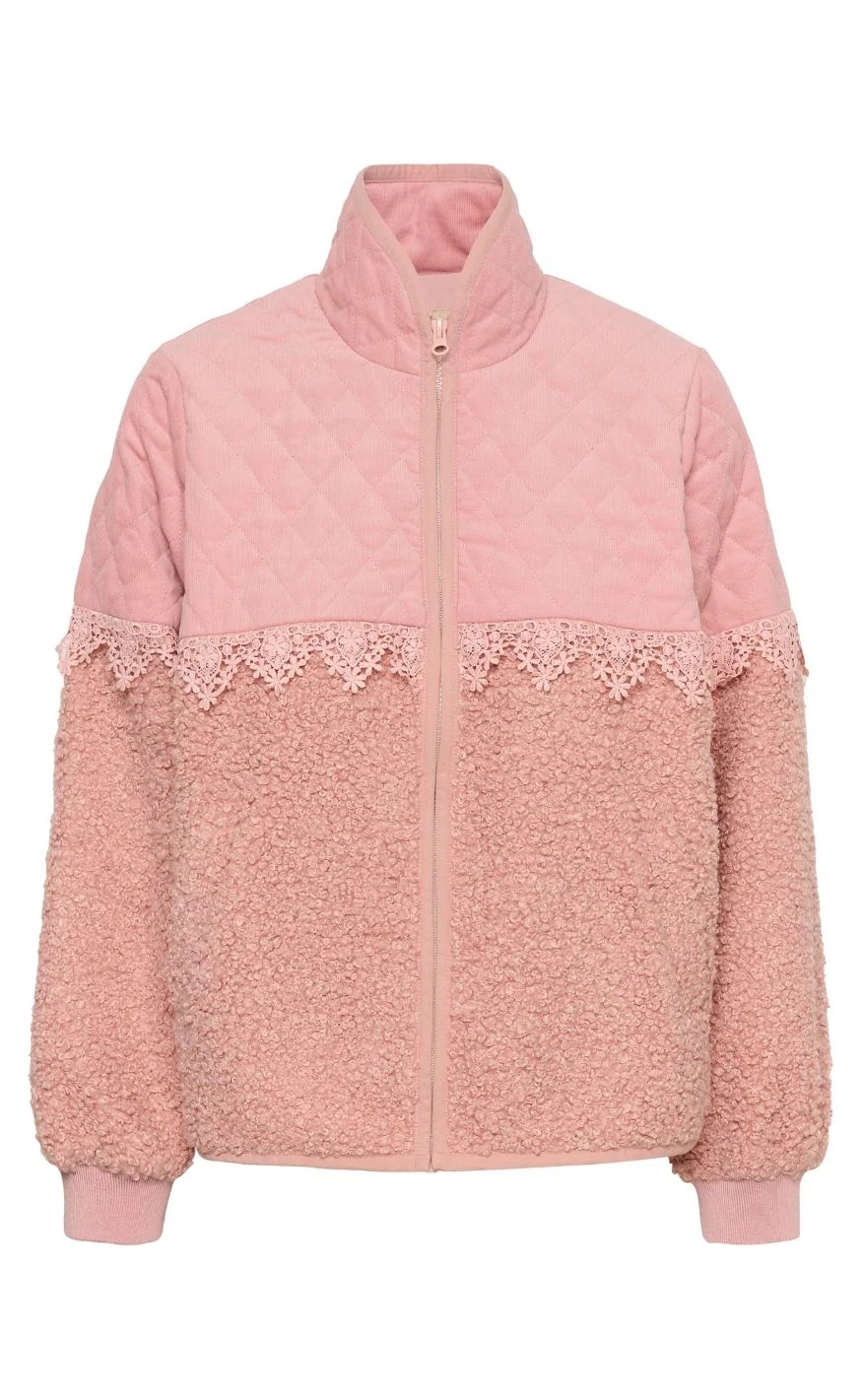 Culture Jakke - Lenia Catina Teddy - Pale Mauve