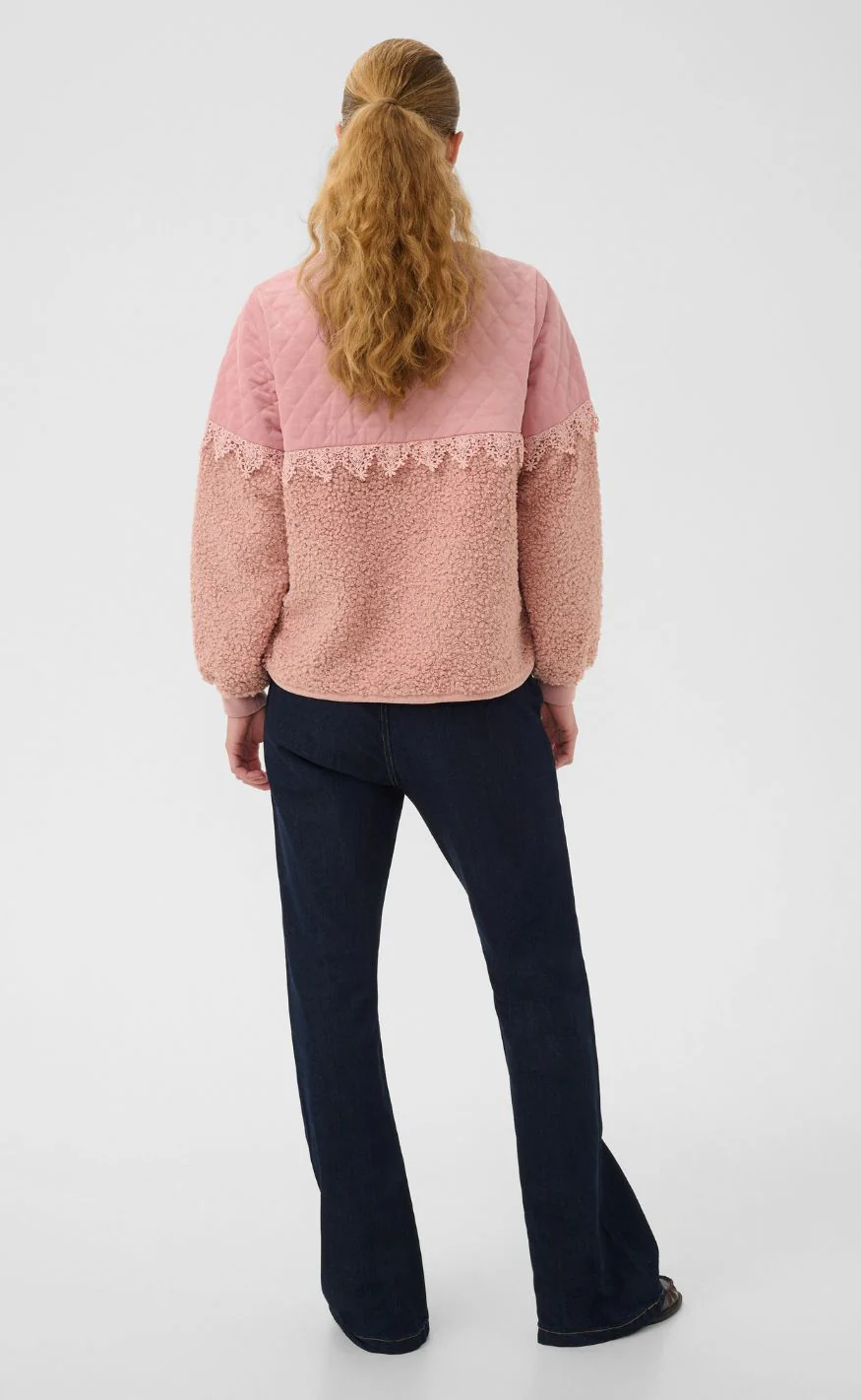 Culture Jakke - Lenia Catina Teddy - Pale Mauve - Image 5