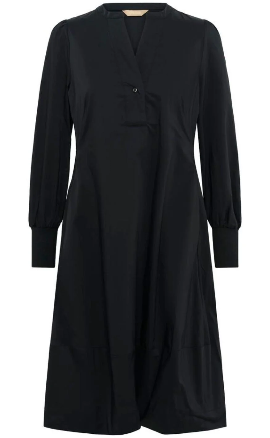 Culture Kjole - Antoinett Rib - Black