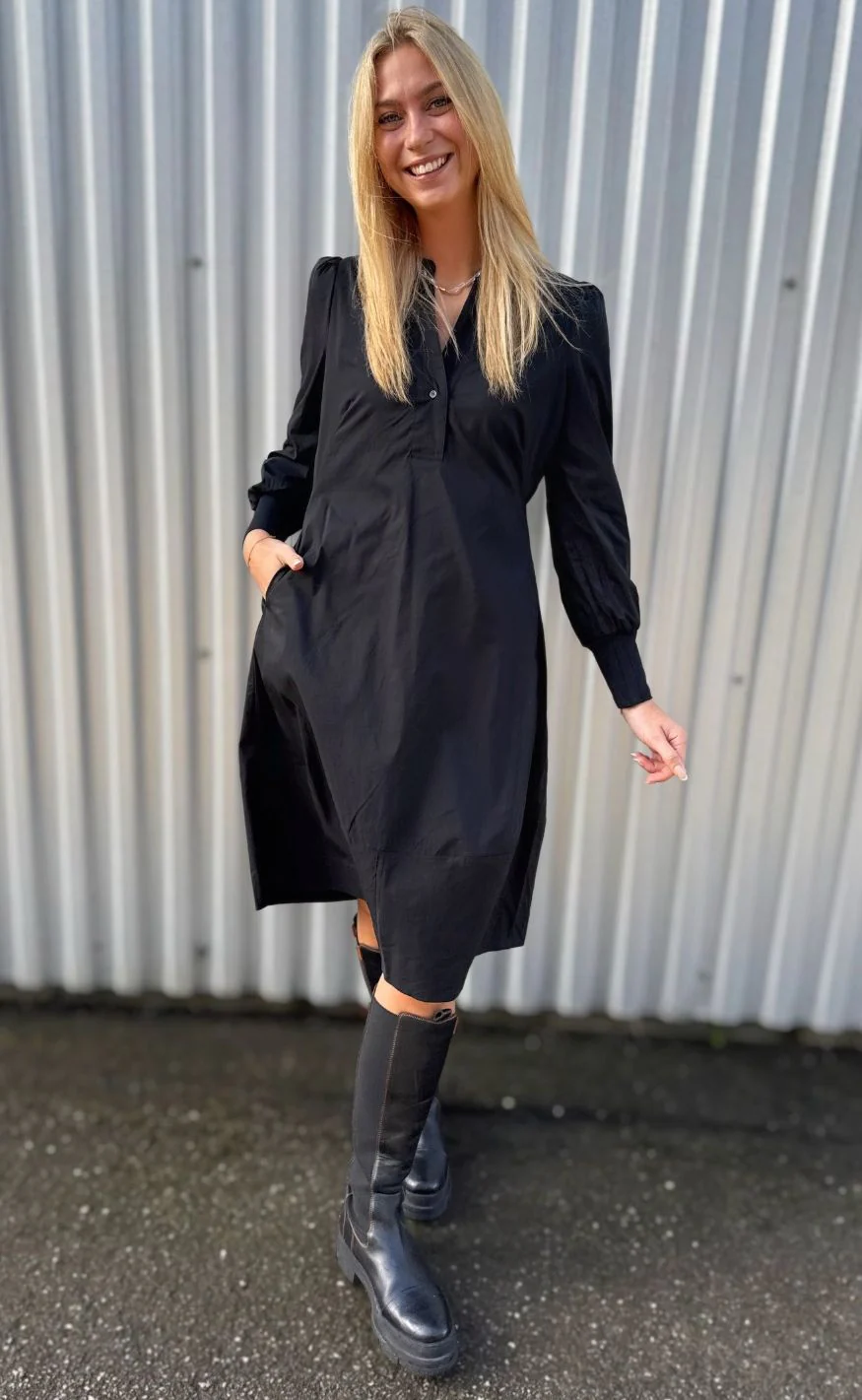 Culture Kjole - Antoinett Rib - Black - Image 14