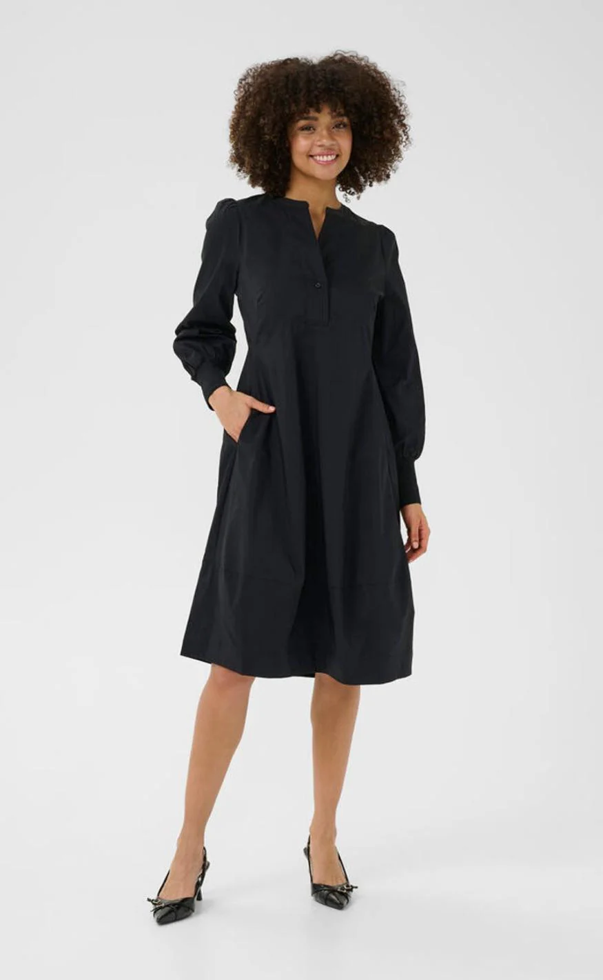 Culture Kjole - Antoinett Rib - Black - Image 4