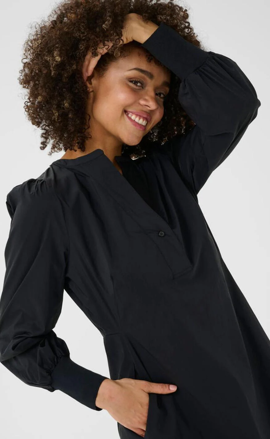 Culture Kjole - Antoinett Rib - Black - Image 6