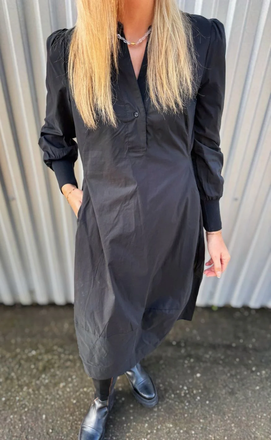 Culture Kjole - Antoinett Rib - Black - Image 9