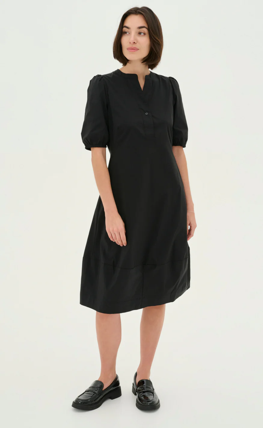 Culture Kjole - Antoinett SS Placket - Black - Image 8