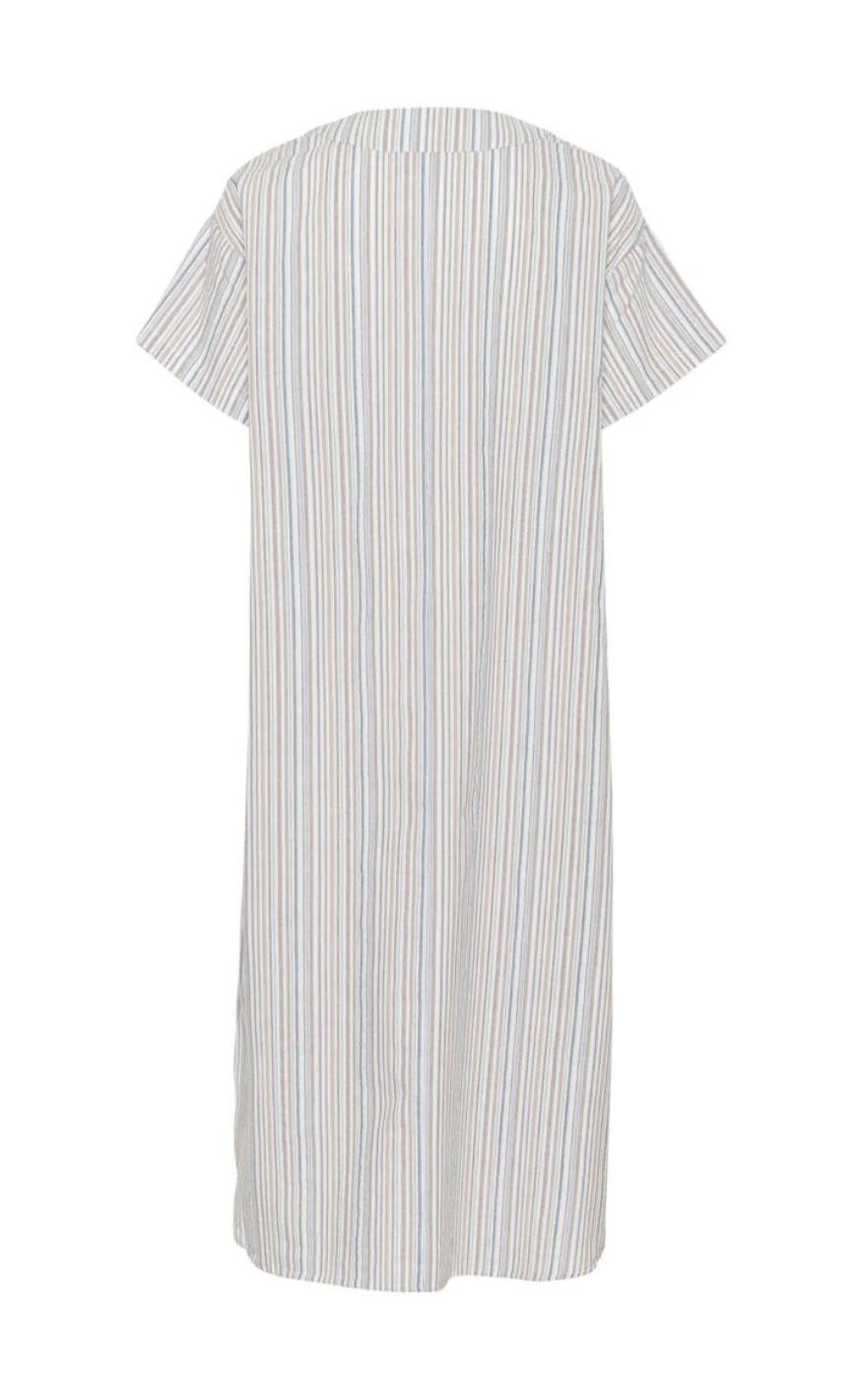 Culture Kjole - Twila - Blue Stripe - Image 4