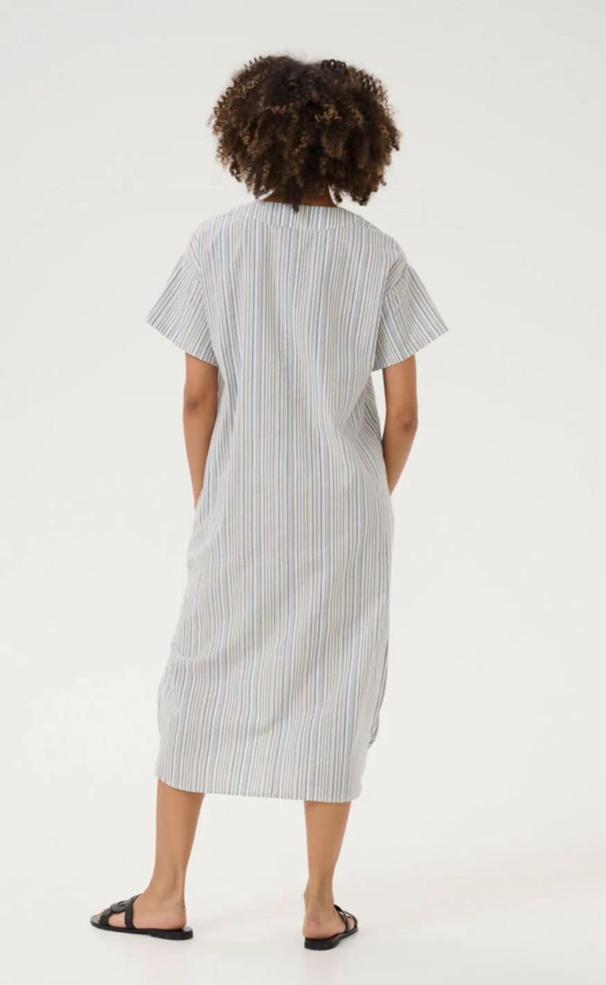 Culture Kjole - Twila - Blue Stripe - Image 5